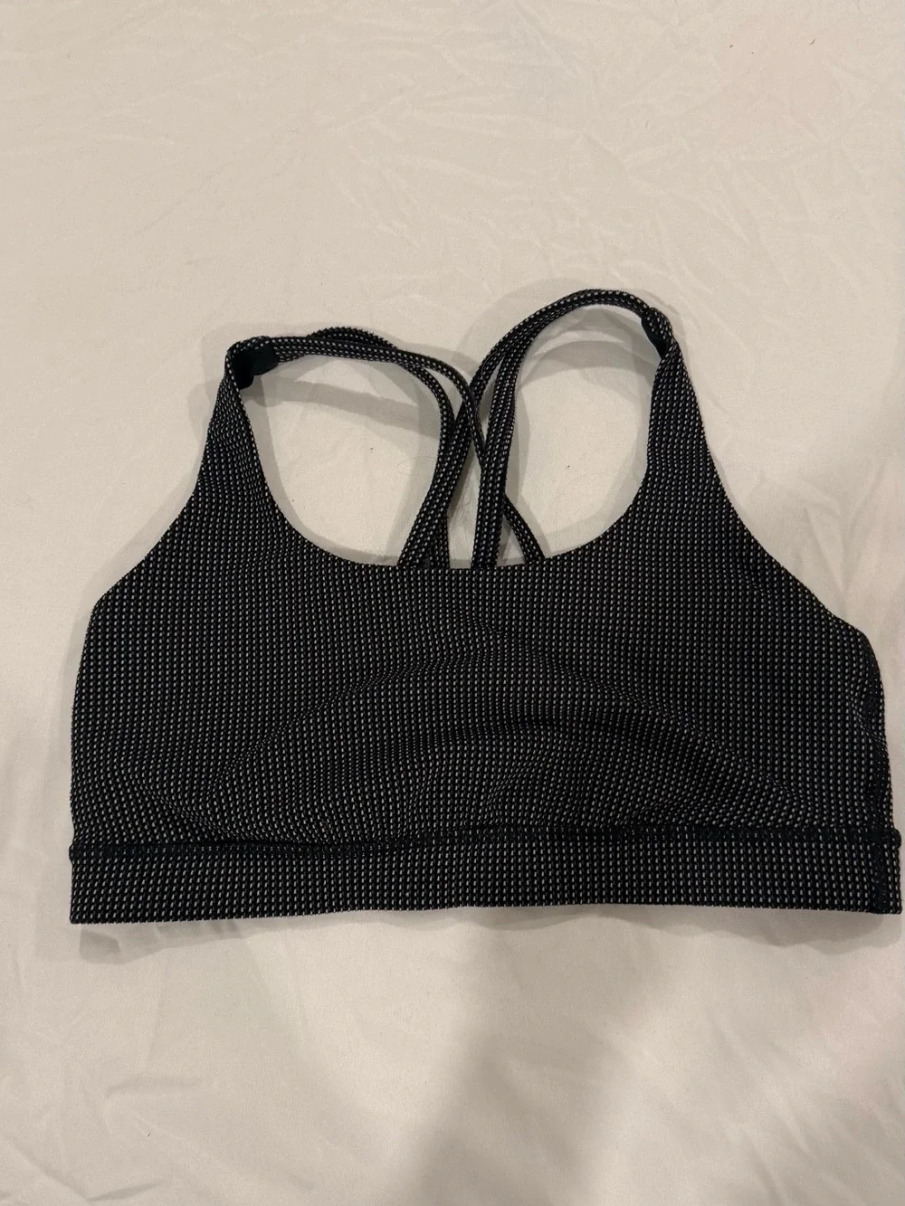 Women’s Lululemon Energy Sports Bra | Black & White Polka Dot